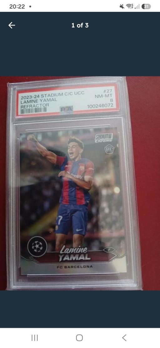  — Lamine Yamal Rookie FC Barcelona Refractor Fo