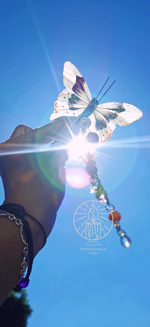  — 🍓 Strawberry Butterfly Amethyst Suncatcher