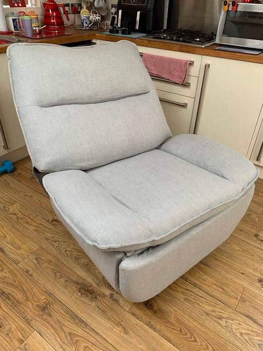  — Recliner manual swivel chair, as new