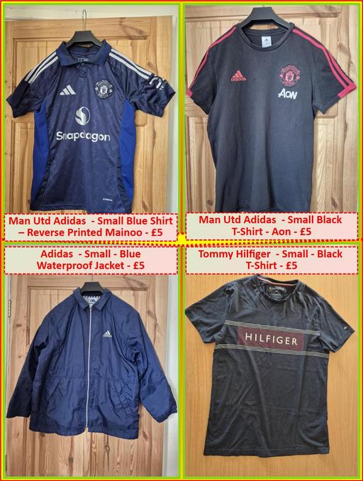  — Adidas – Adults Small T-Shirts [4 sorts)