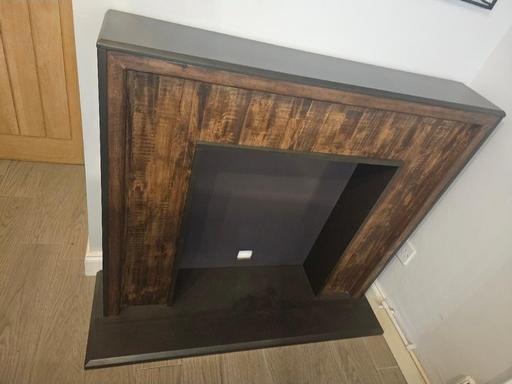  — Next Fire place wallnut