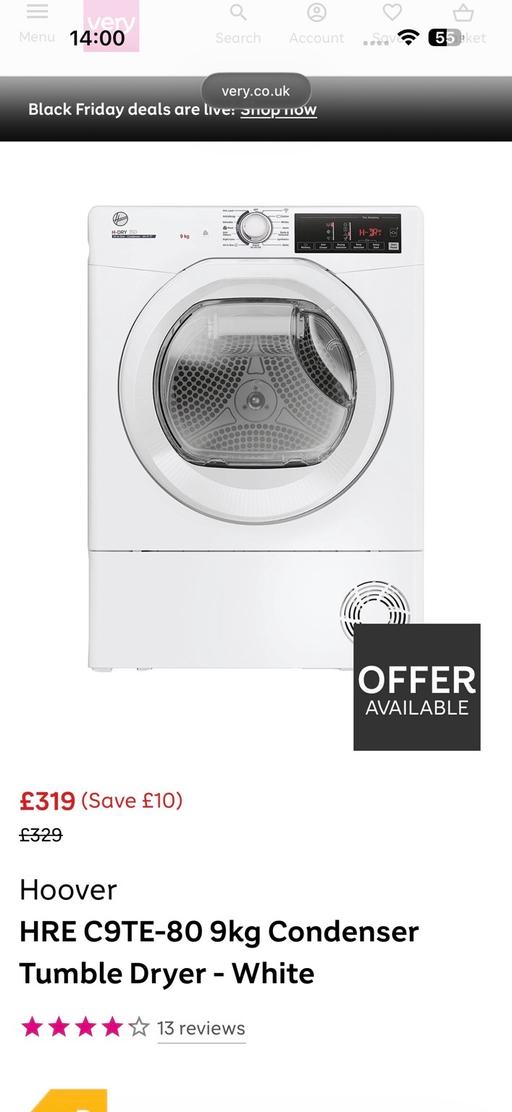  — Hre c9te-80 tumble dryer (sealed)