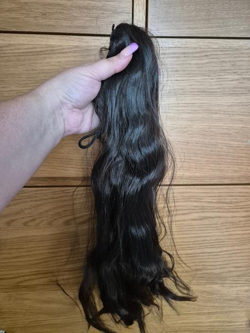  — new Hair Clip On Piece (Dark brown)