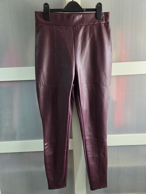  — Size 12 MATALAN faux leather trousers