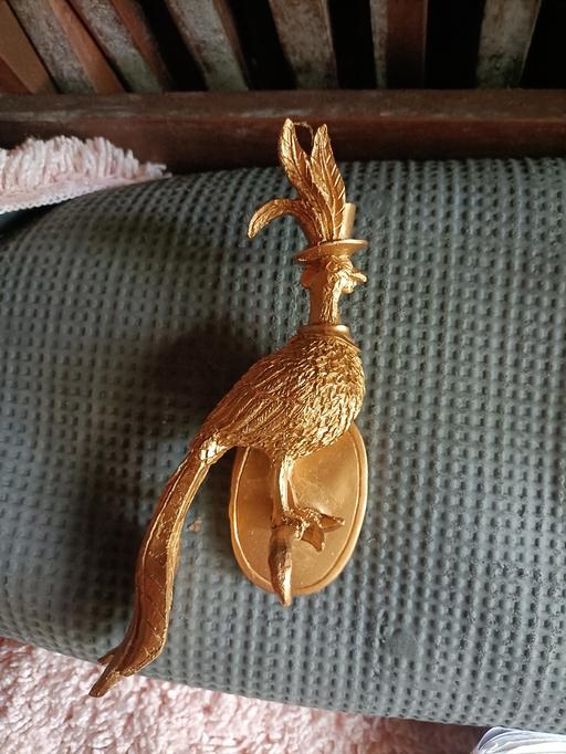  — 3d golden peacock