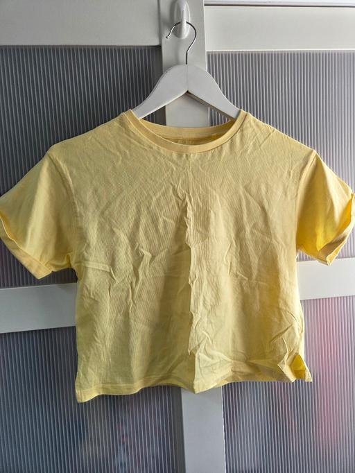  — Age 8-9 F&G yellow boxy tshirt
