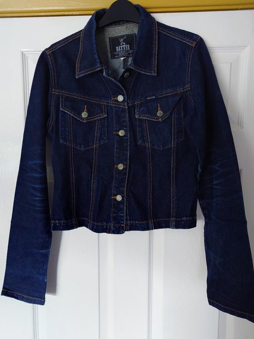  — Women's dark denim jacket size M