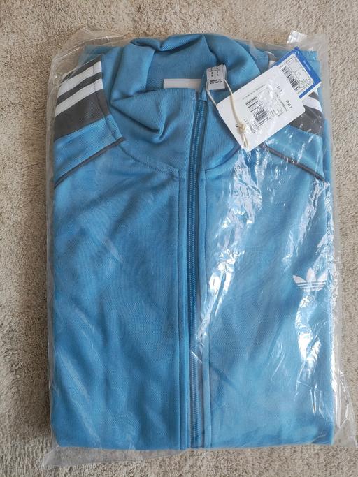  — Men's Adidas Tracksuit Top in Light Blue