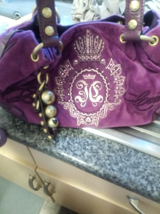  — Juicy couture velvet y2k bag purple vintage