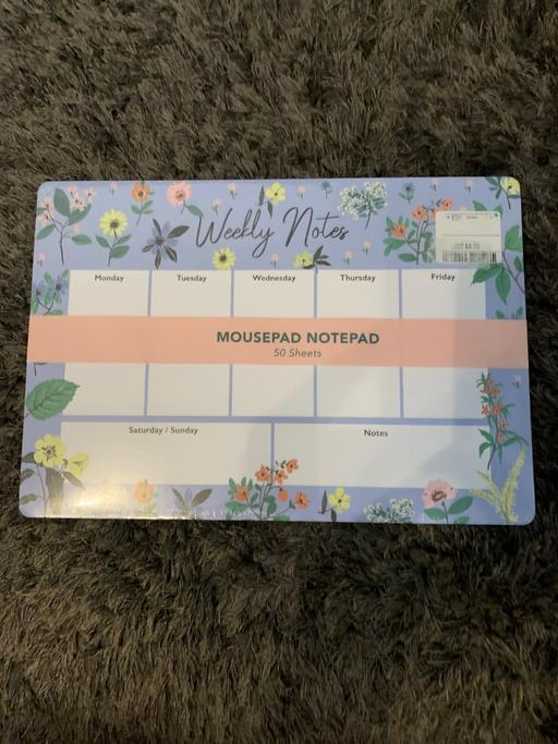  — Weekly notes pad