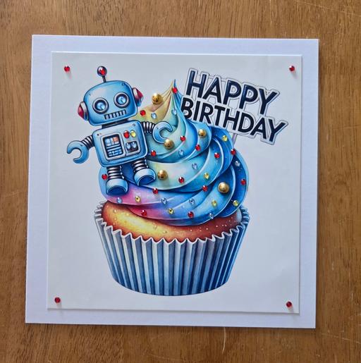  — HANDMADE ROBOT CARD