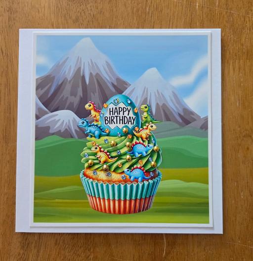  — HANDMADE DINASOURS BIRTHDAY CARD