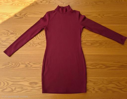  — Club L Long Sleeve Red Midi Dress