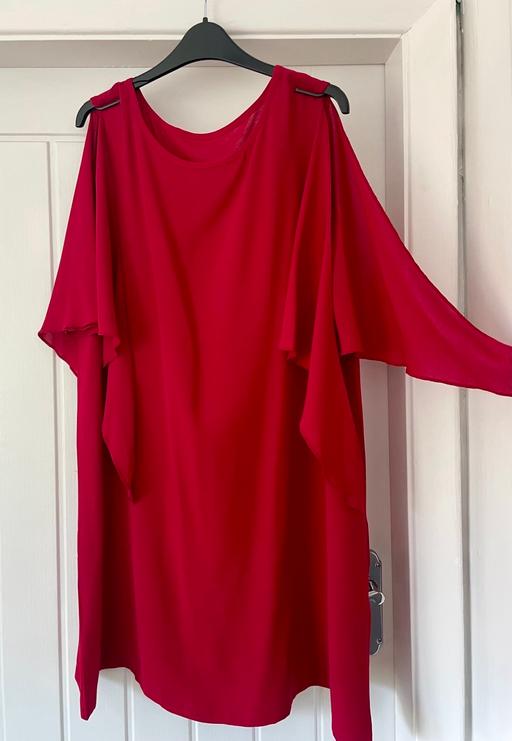  — New Shein Red Split Sleeve Dress Size XL