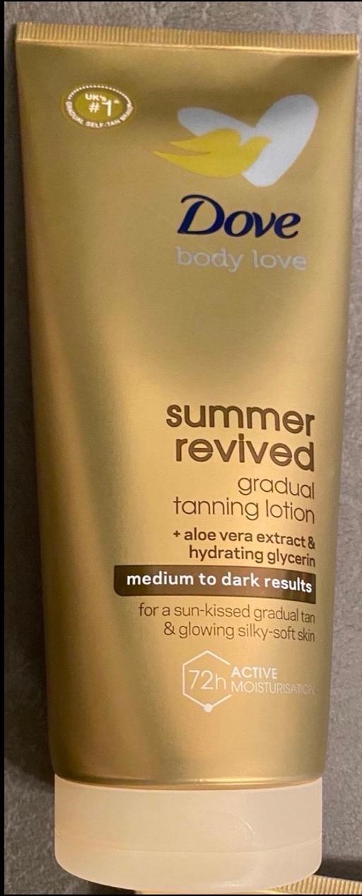  — Dove tan cream medium to dark