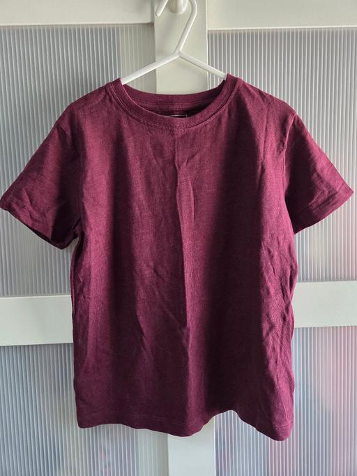  — Age 6 NEXT burgandy tshirt
