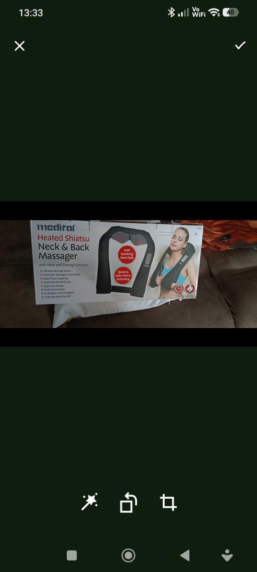  — heated shiatsu NECK& BACK MASSAGER