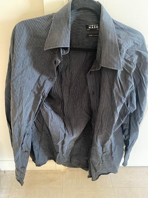  — Mens black long sleeve Shirt size S