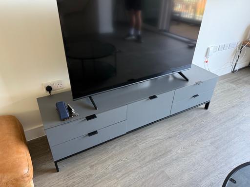 — Grey TV cabinet