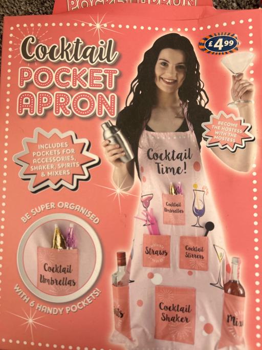  — Ladies fun cocktail apron. Great for parties.