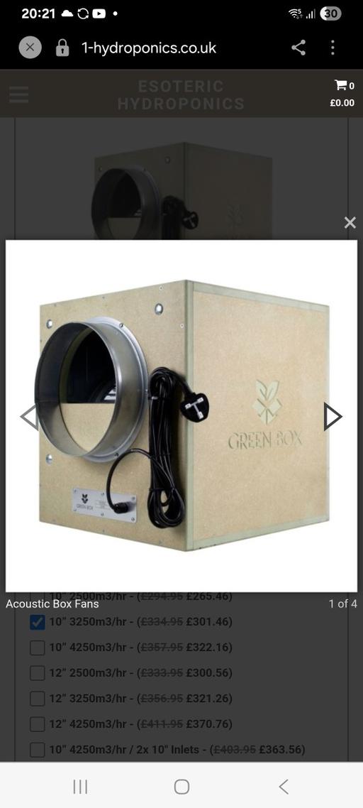  — Acoustic Fan green Box