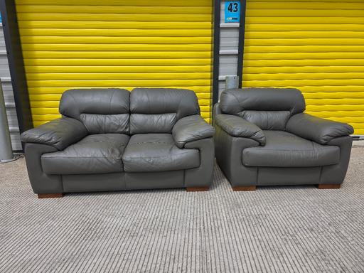  — dfs grey leather 2x1