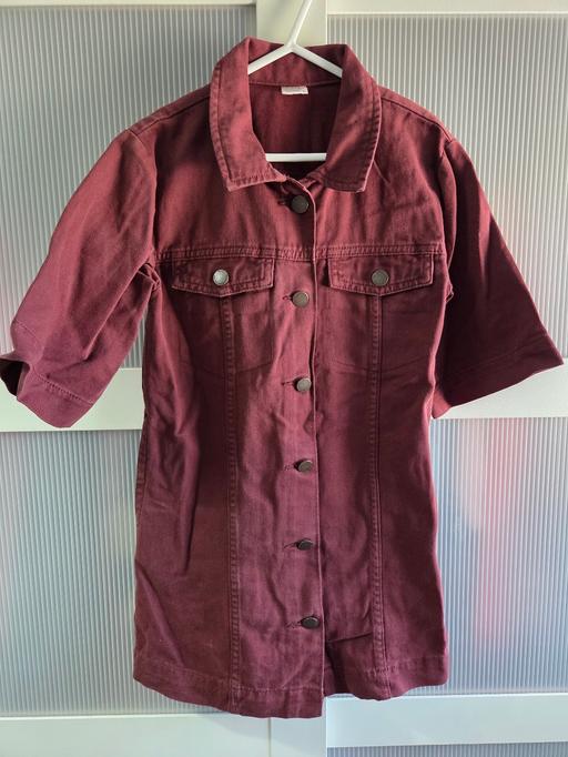  — Age 6 NEXT burgandy denim dress
