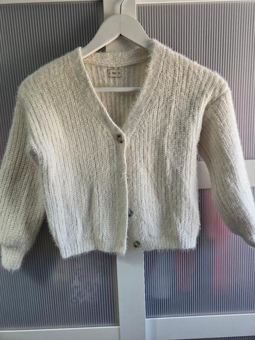  — Age 7-8 F&F cream cardigan