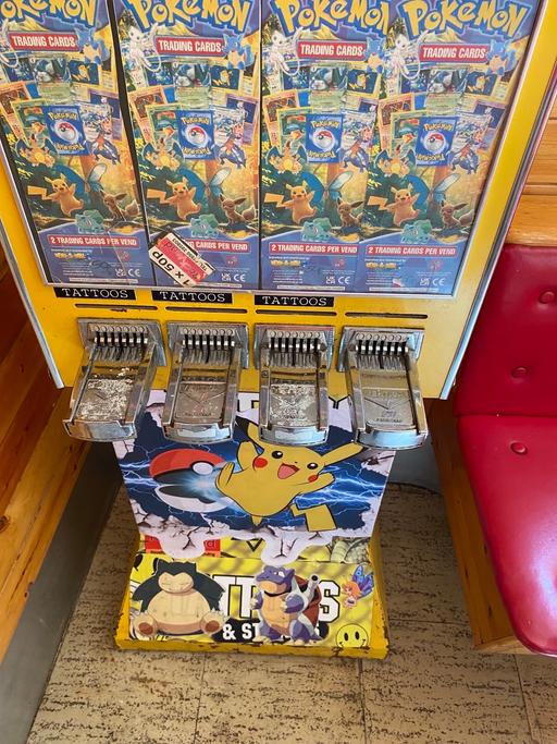  — Pokémon card / tattoo vending machine