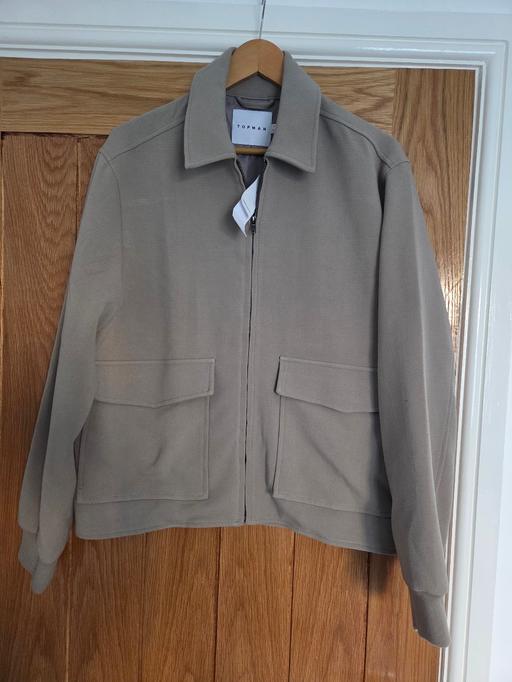  — New Topman jacket in beige size small