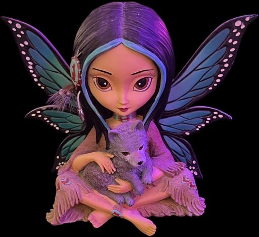  — Nemesis Now Fairy With Wolf Rare Limited Ed