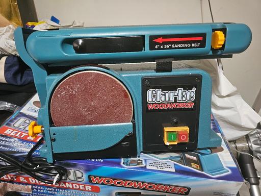  — clarck woodworker belt & disc sander cs4 -6e