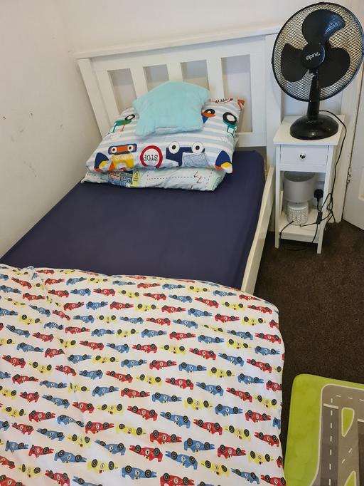 — kids white bed frame single size