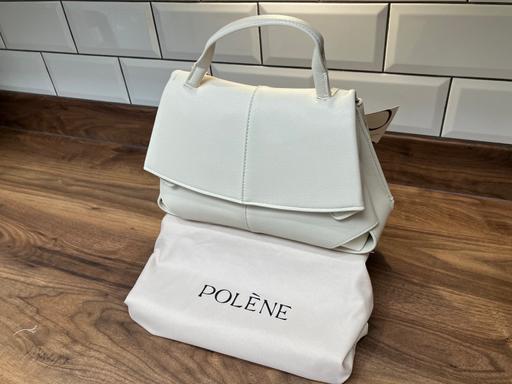  — Polene Mokki Bag in Textured Chalk