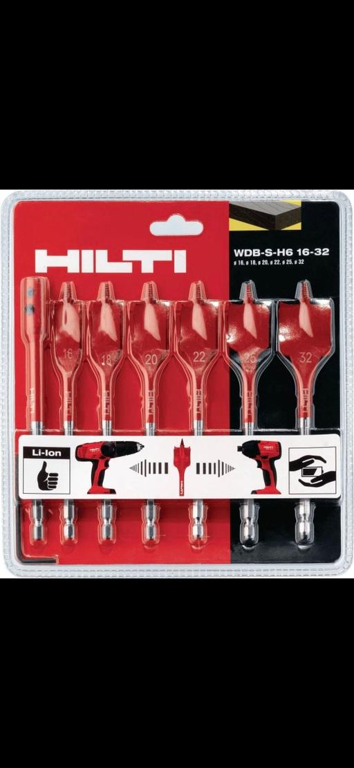  — HILTI SPADE DRILL BITS SET