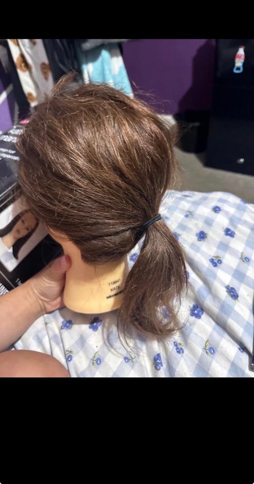  — Real hair mannequin head