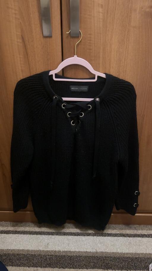 — Women’s navy blue cute sweater