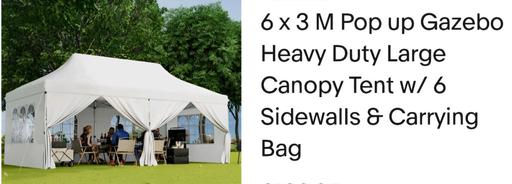  — Gazebo 6m×3m pop up used once