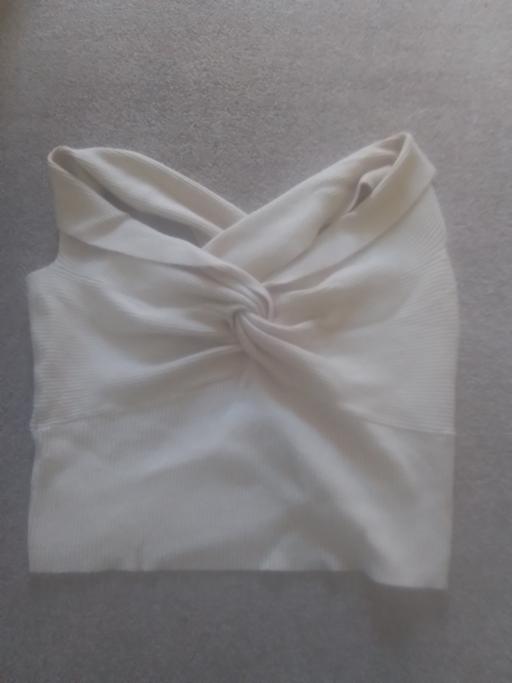  — MISS SELFRIDGE CREAM CROSSOVER TOP