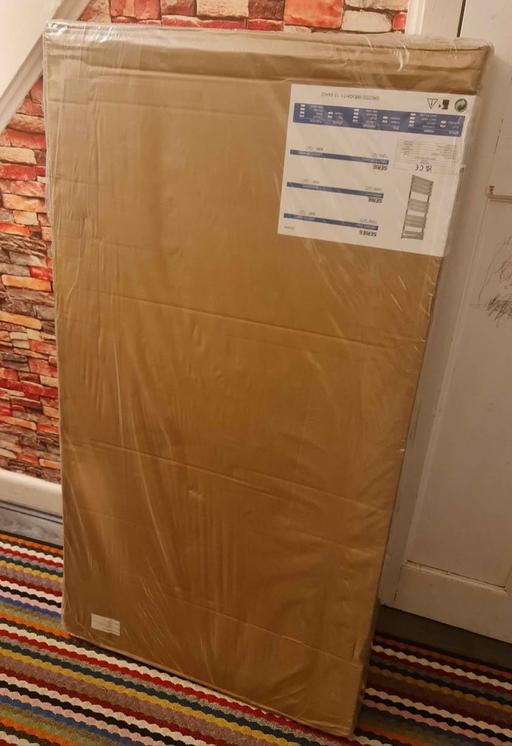  — brand new modern flat panelled towel radiator