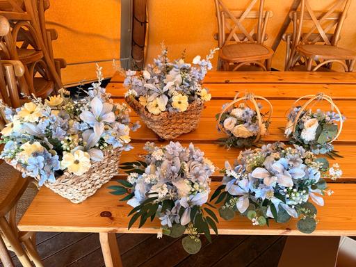  — Wedding Flower Decor x 6 Pieces
