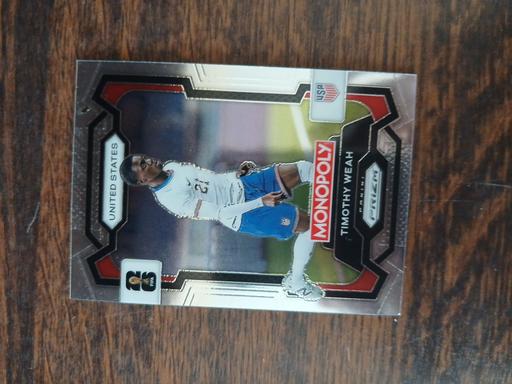  — Timothy Weah Monopoly Prizm Football Card