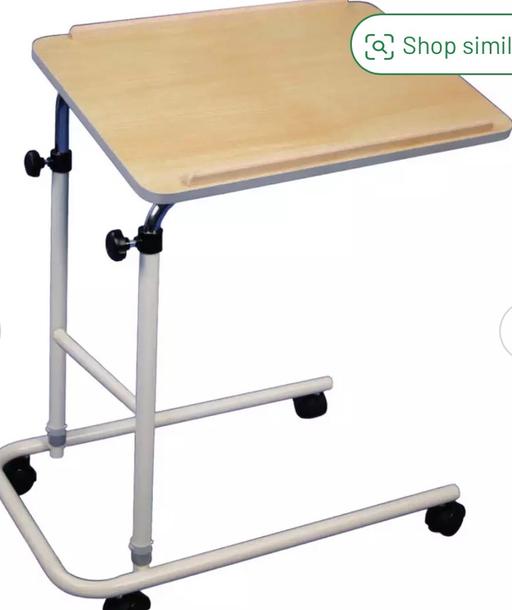  — Adjustable Overbed Table on Wheels