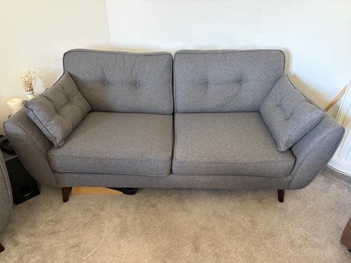  — DFS 3-seater sofa and matching armchair