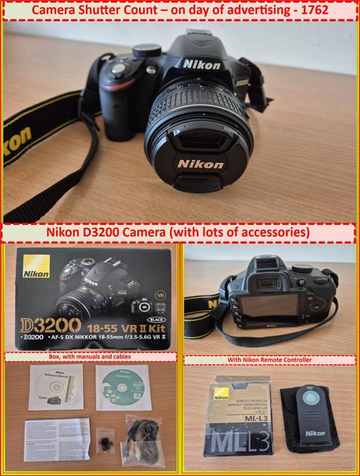  — Nikon D3200 24.2MP Digital SLR Camera 18-55mm