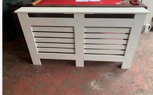  — Extra large white radiator cover