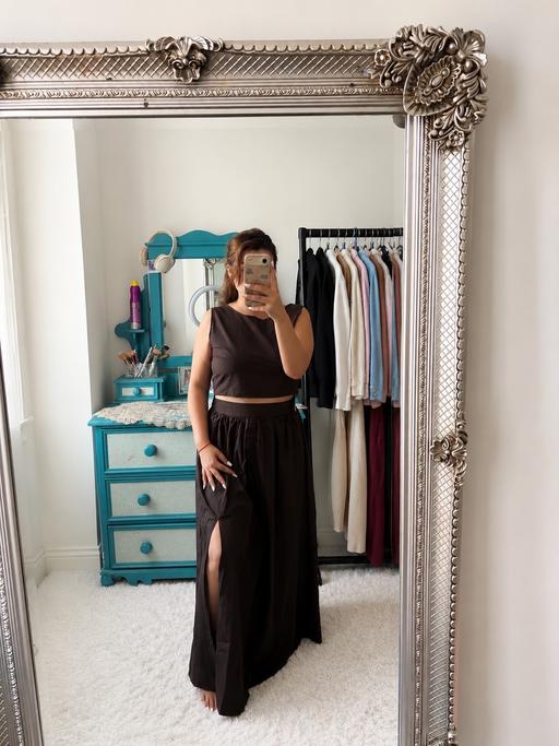  — Backless 2 piece maxi skirt set size 10