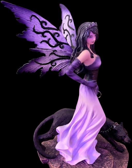  — Pretty Purple Fairy With Panther Exc Condt
