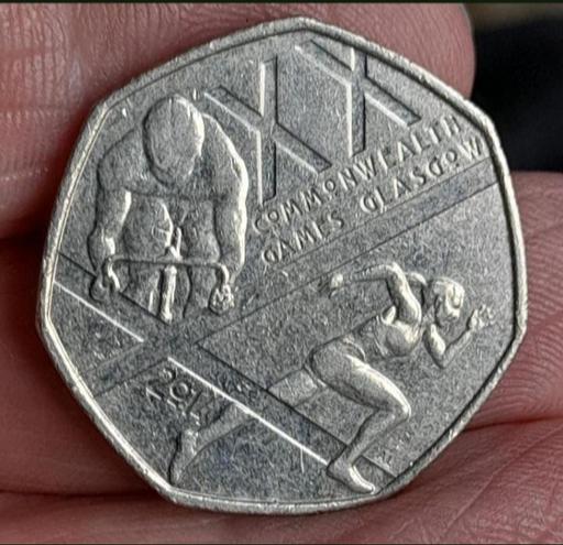 — COMMONWEALTH GAMES COMMEMORATIVE 50p COIN
