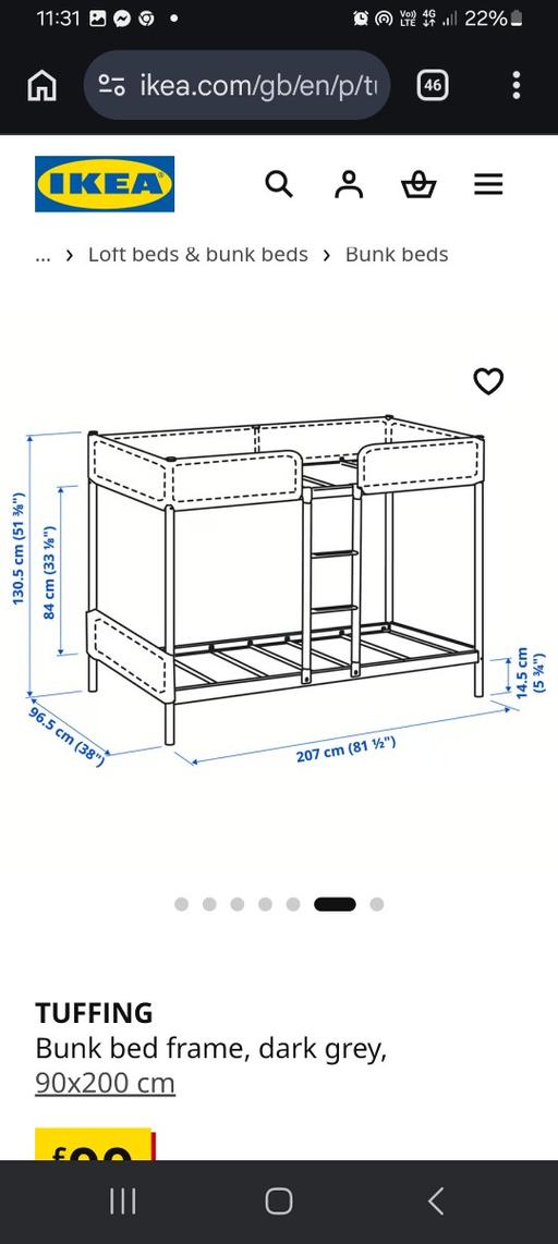  — bunk bed